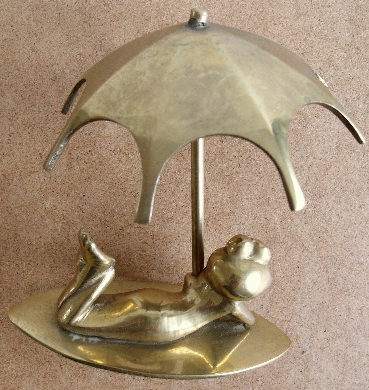 Frog under an Umbrella Tiller Pin (image for) Frog under an Umbrella Tiller Pin